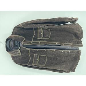 Vintage Western Style‎ Suede Jacket XL Brown Workwear Colebrook